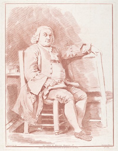 Jacques-Onesyme Bergeret de Grancourt de Gilles Demarteau, the Elder, after Jean Honoré Fragonard