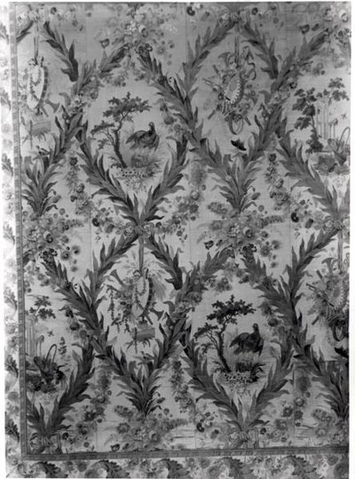 Revestimiento de seda de la pared del dormitorio de la emperatriz, 1787 de Gilles Gaudin