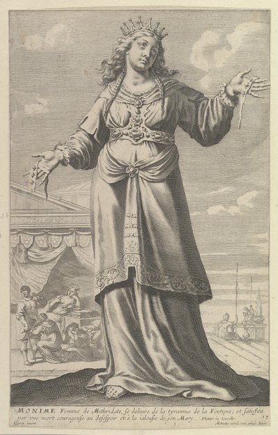 Monime, 1647. Creadores: Gilles Rousselet, Abraham Bosse de Gilles Rousselet and Abraham Bosse