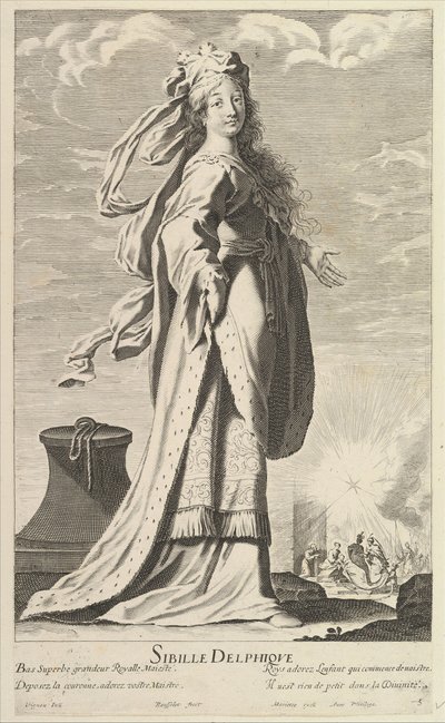 Sibila Délfica, ca. 1635 de Gilles Rousselet and Abraham Bosse