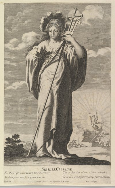 Sibila de Cumas, ca. 1635. Creadores: Gilles Rousselet, Abraham Bosse de Gilles Rousselet and Abraham Bosse