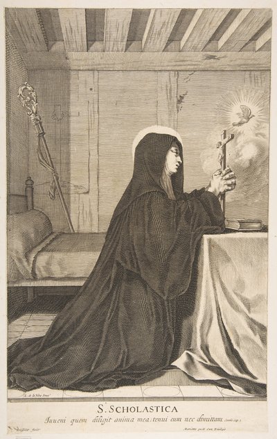 Santa Escolástica de Gilles Rousselet