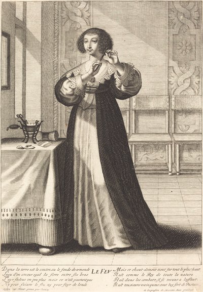 El fuego de Gilles Rousselet after Grégoire Huret