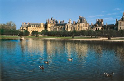 Castillo de Fontainebleau en Sena y Marne (Seine-et-Marne), Francia. Arquitectura de Gilles Le Breton de Gilles and Delorme Philibert Le Breton