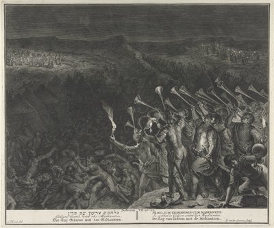 Lucha contra los madianitas de Gilliam van der Gouwen