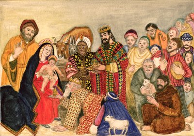 Escena de la Natividad de Gillian Lawson