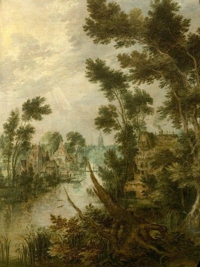 Escena fluvial, 1614 de Gillis Claesz d Hondecoeter