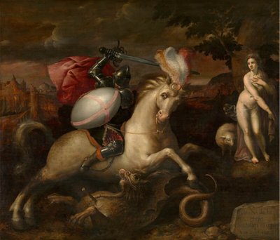 Holandés: San Jorge vence al dragón San Jorge de Gillis Coignet