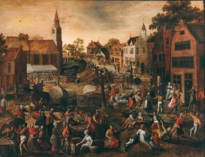 Festival del Pueblo, Mediados del siglo XVI de Gillis Mostaert