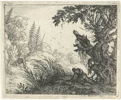 paisaje con un cazador de Gillis Peeters (I)