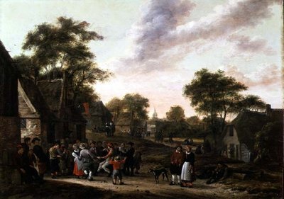 Campesinos en un baile de Gillis Rombouts