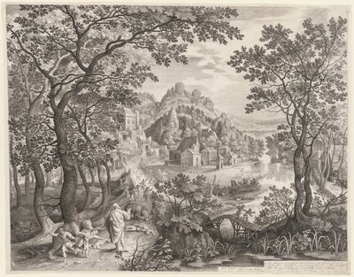 Elisha Cursing the Children of Bethel Who Are Being Devoured by the Bears de Gillis van Coninxloo