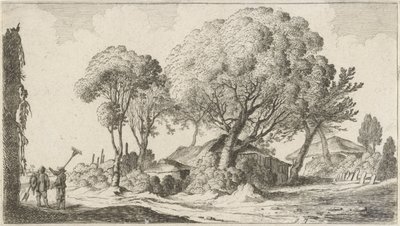 Granjas entre árboles Doce paisajes (título de la serie) de Gillis van Scheyndel (I)