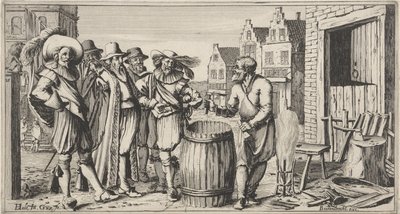 Cooper frente a su taller de Gillis van Scheyndel (I)