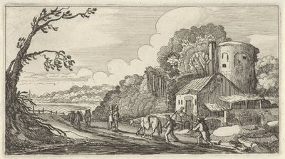 paisaje con viajeros Doce paisajes con figuras (título sobre objeto) de Gillis van Scheyndel (I)