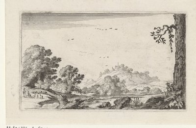 paisaje fluvial Paisajes (título de la serie) de Gillis van Scheyndel (I)