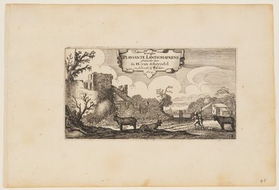 Portada, de Doce paisajes con figuras de Gillis van Scheyndel