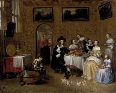 Retrato de una familia de Gillis van Tilborgh