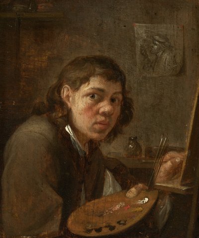 Autorretrato en el estudio de Gillis van Tilborgh the younger