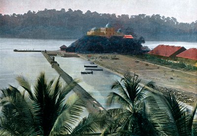 Port Blair, capital de las Islas Andamán y Nicobar, Océano Índico, c. 1890 de Gillot