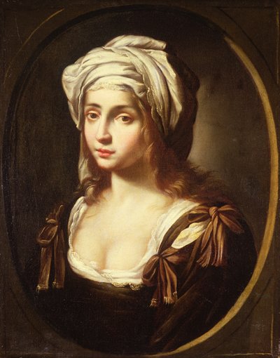 Una mujer joven (óleo sobre lienzo) de Ginevra Cantofoli