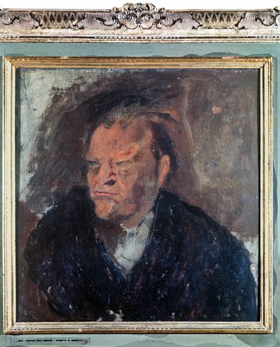 Retrato del poeta italiano Giuseppe Ungaretti (1888-1970). Pintura de Gino Bonichi llamada Scipione (1904-1933) de Gino (1904 33) Bonichi