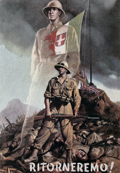 Rendición de Amedeo, duque de Aosta, en Amba Alagi (17 de mayo) de Gino Boccasile