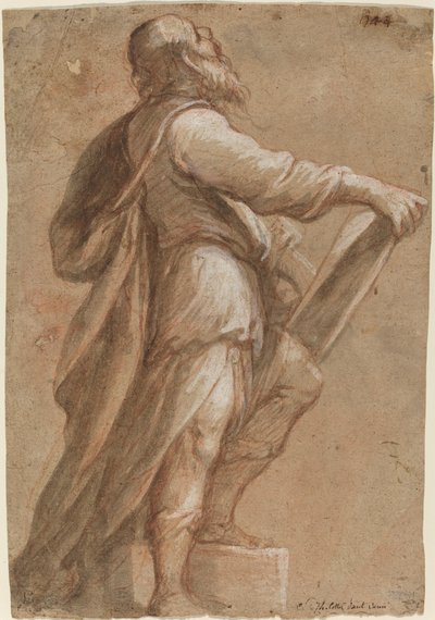 Un Santo Sosteniendo un Libro de Gioacchino Assereto