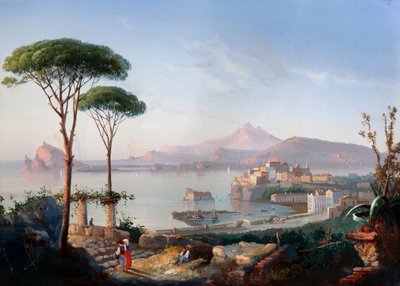 Vista de la Bahía de Pozzuoli con Capo Miseno e Ischia al fondo de Gioacchino La Pira