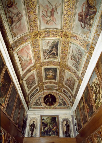 Historia de Prometeo (techo del Studiolo de Francesco I de Medici) de Giorgio (and workshop) Vasari