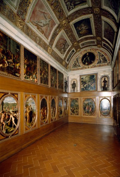 Vista del Studiolo de Francesco I de Medici de Giorgio (and workshop) Vasari