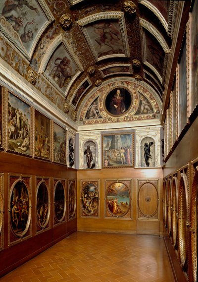 Vista del Studiolo de Francesco I de Medici de Giorgio (and workshop) Vasari