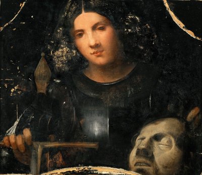 David con la cabeza de Goliat por Giorgione de Giorgio (workshop of) Giorgione