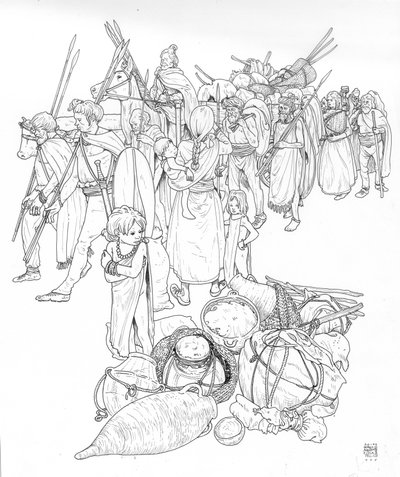 Bárbaro: Pueblo Marcoman (confederación tribal germánica Marcomanni) de Giorgio Albertini