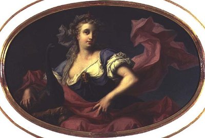 Personificación del aire como la diosa Juno de Giorgio Anselmi