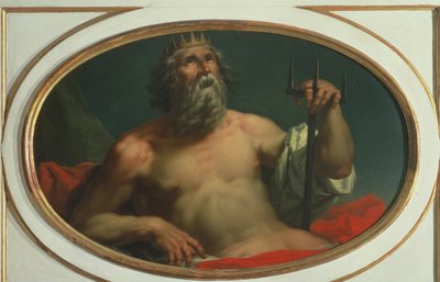 Personificación del Agua como el dios Poseidón de Giorgio Anselmi