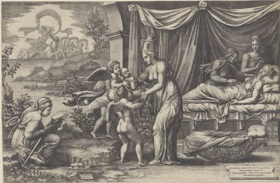 Alegoría de la Natividad de Giorgio Ghisi