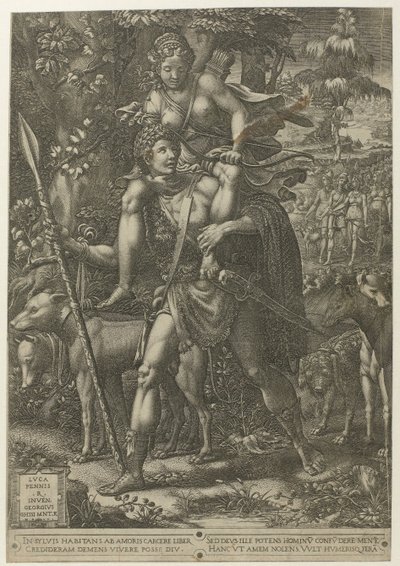 Alegoría de la caza de Giorgio Ghisi