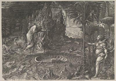 Alegoría de la vida, 1561 de Giorgio Ghisi
