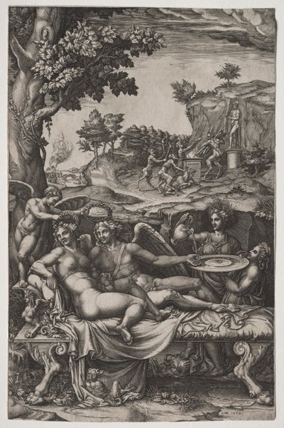 Cupid and Psyche de Giorgio Ghisi