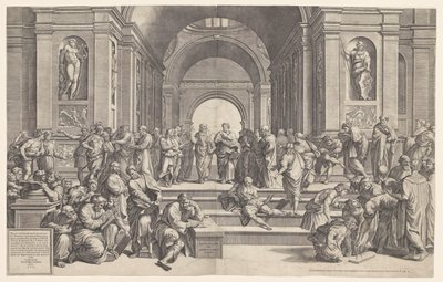 la escuela de atenas de Giorgio Ghisi