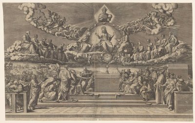 Disputa sobre el Santísimo Sacramento de Giorgio Ghisi