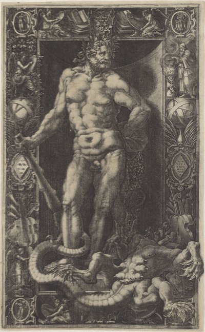 Hércules como vencedor de la Hidra de Lerna de Giorgio Ghisi