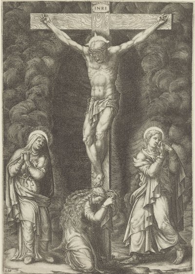Crucifixión de Cristo de Giorgio Ghisi