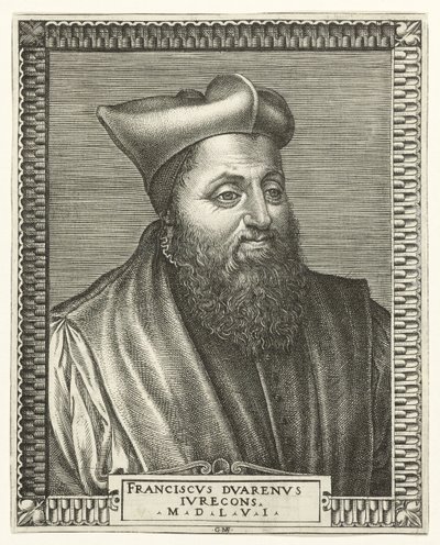 Retrato de François Duaren, profesor de derecho en la Universidad de Bourges de Giorgio Ghisi
