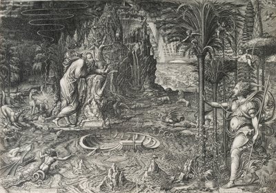 La alegoría de la vida El sueño de Rafael, 1561 de Giorgio Ghisi
