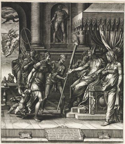 La calumnia de Apeles de Giorgio Ghisi