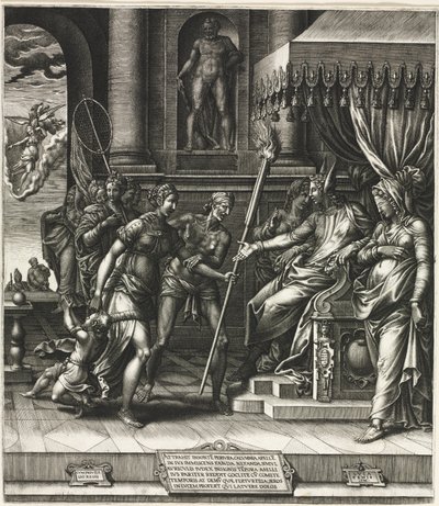 La calumnia de Apeles de Giorgio Ghisi