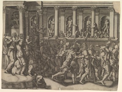 La burla de los prisioneros, ca. 1540 de Giorgio Ghisi