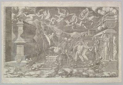 La Visión de Ezequiel, 1554 de Giorgio Ghisi